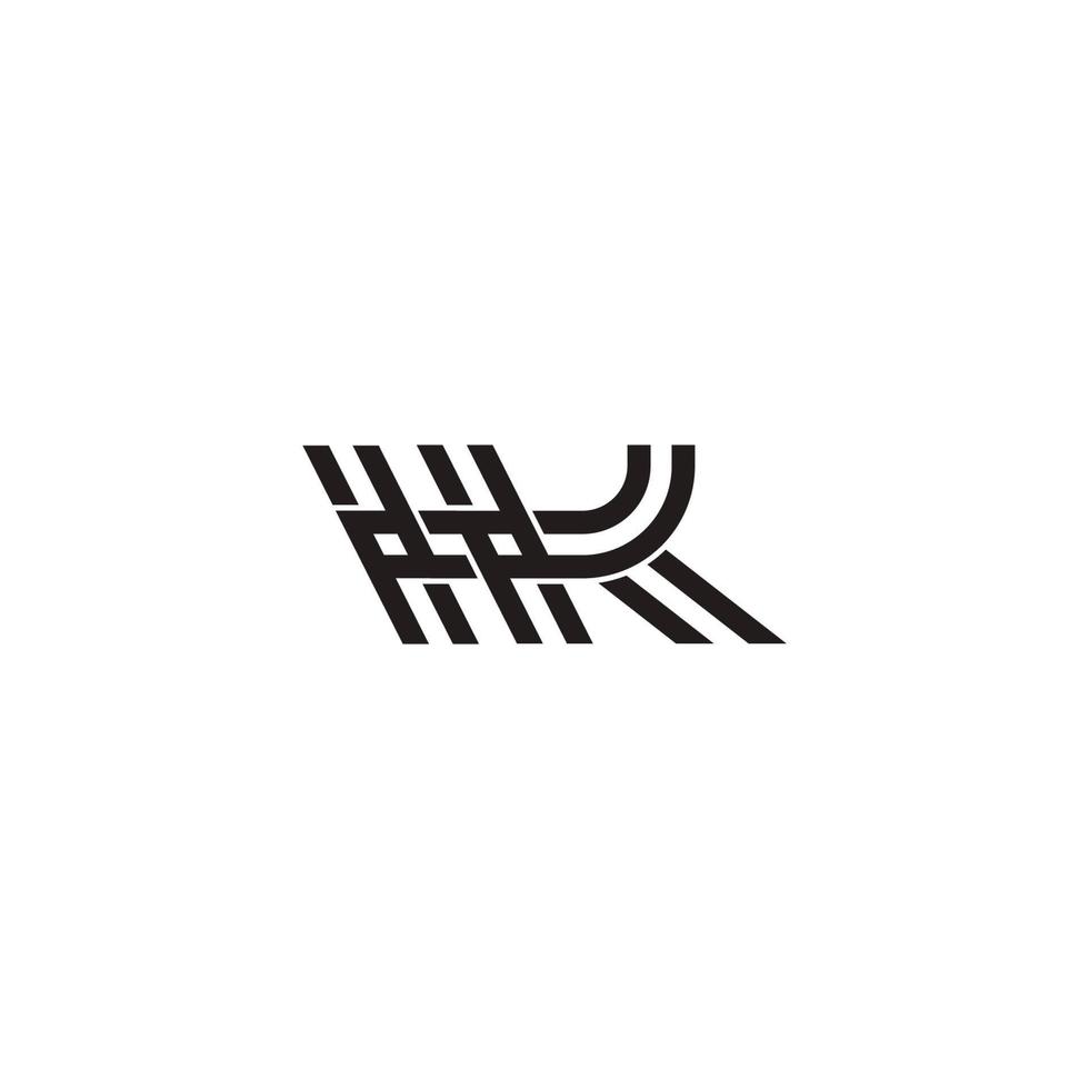 Brief hk Stichworte Design geometrisch Design Logo Vektor