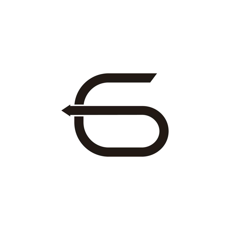 abstrakt Brief G einfach Bewegung Pfeil geometrisch Schleife Logo Vektor