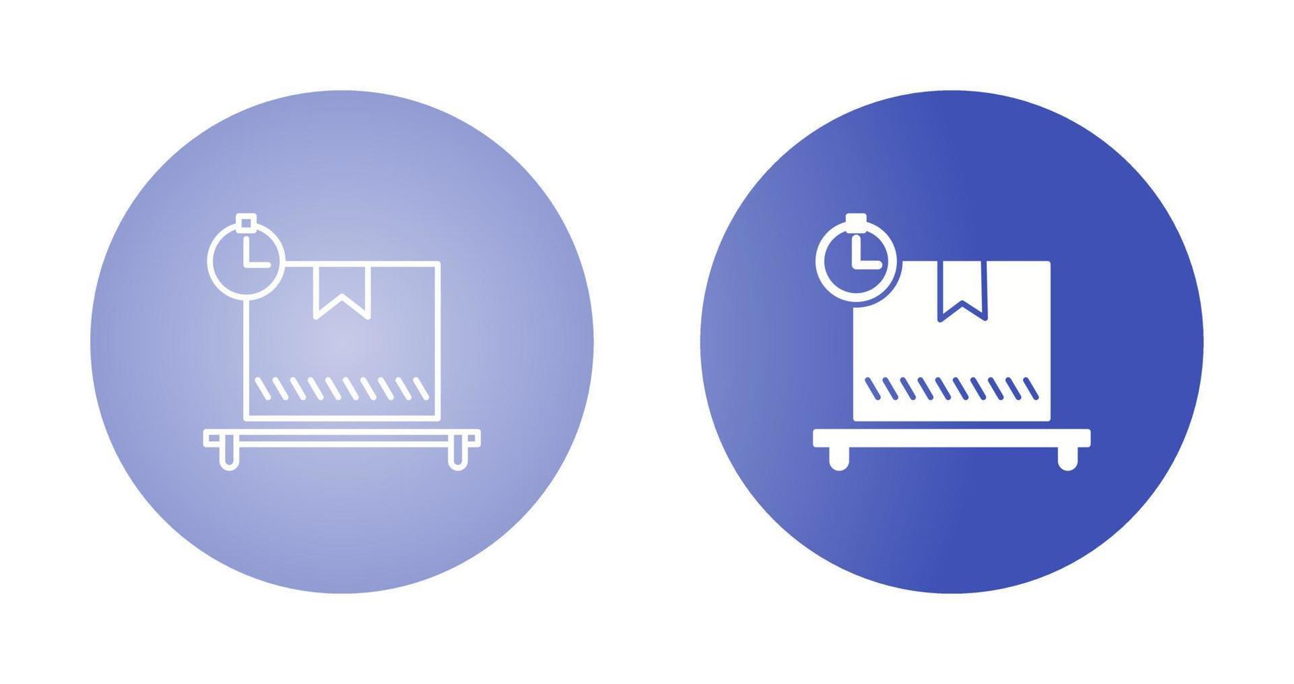 Paket ausstehendes Vektorsymbol vektor