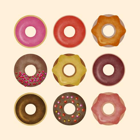 Vektor-Donuts-Illustration vektor