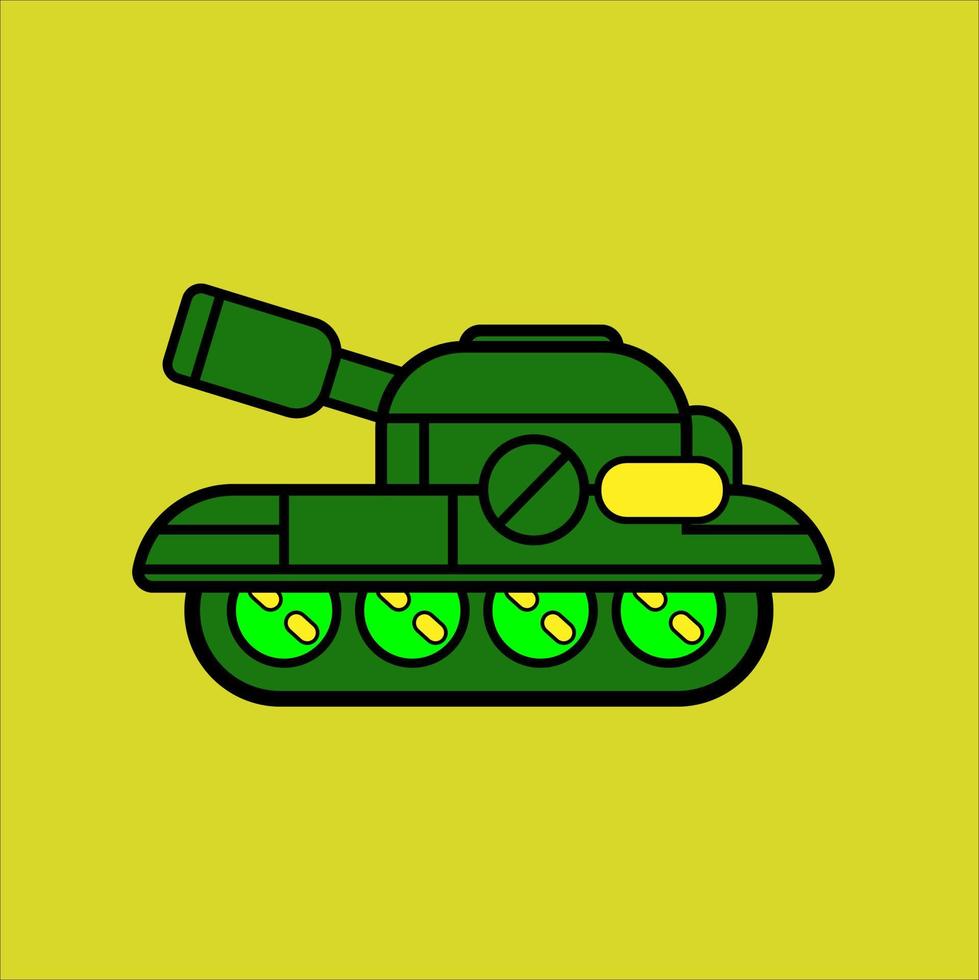 illustration vektor grafisk tank söt stil