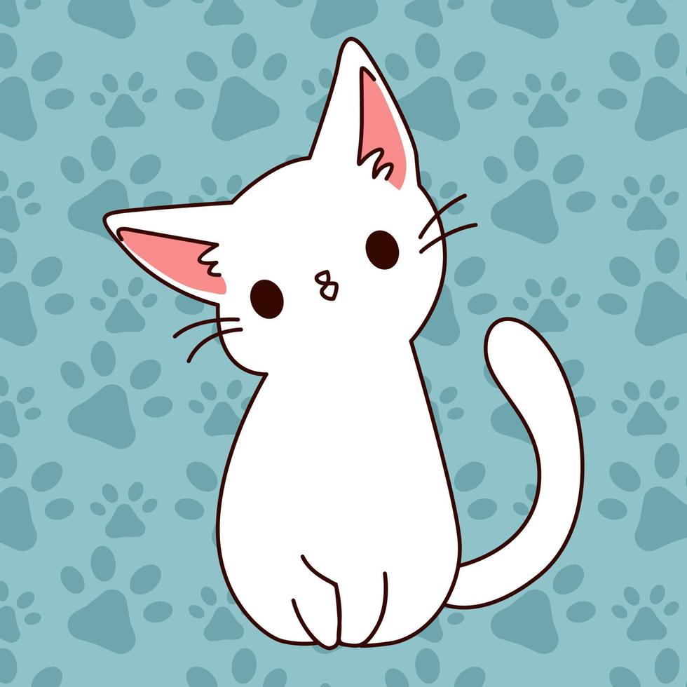 süß Katze einstellen Sammlung Vektor eben Illustration Design