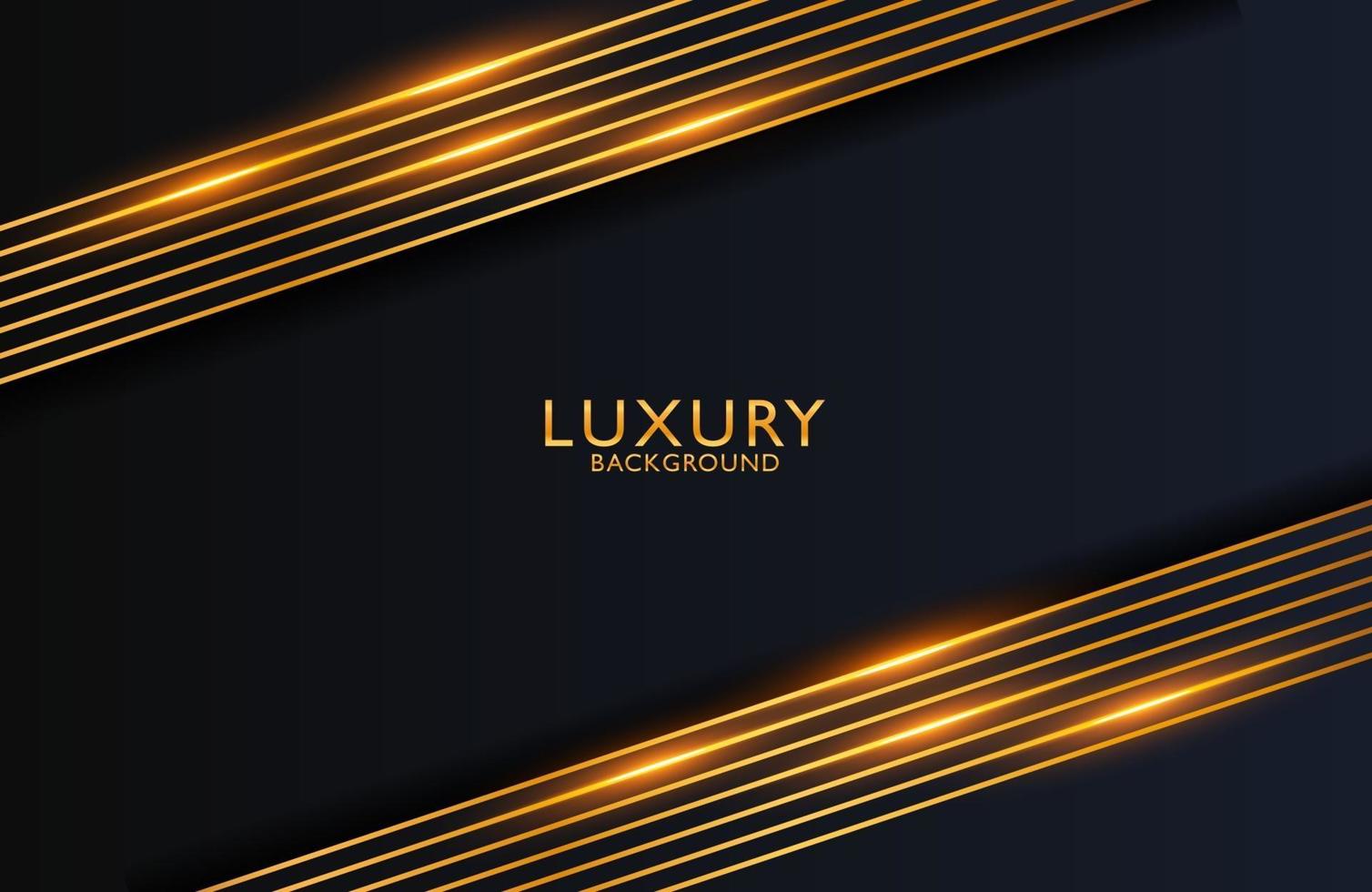 luxuriöser eleganter Hintergrund mit Goldlinienzusammensetzung und Glanzeffekt. Layout der Geschäftspräsentation vektor