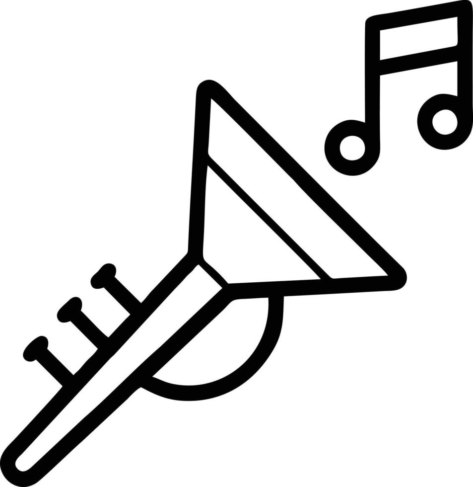 Trompete Instrument Symbol Symbol Design Vektor Bild. Illustration von Musical Trompete Horn Vektor Design Bild. eps 10