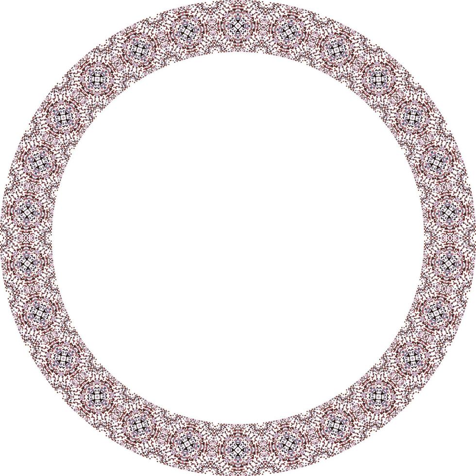 Vektor Rahmen mit Blumen- Ornament auf Weiß Hintergrund. Platz zum Ihre Text.