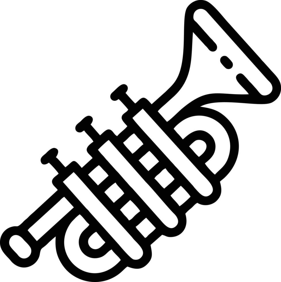 trumpet instrument ikon symbol design vektor bild. illustration av musikalisk trumpet horn vektor design bild. eps 10