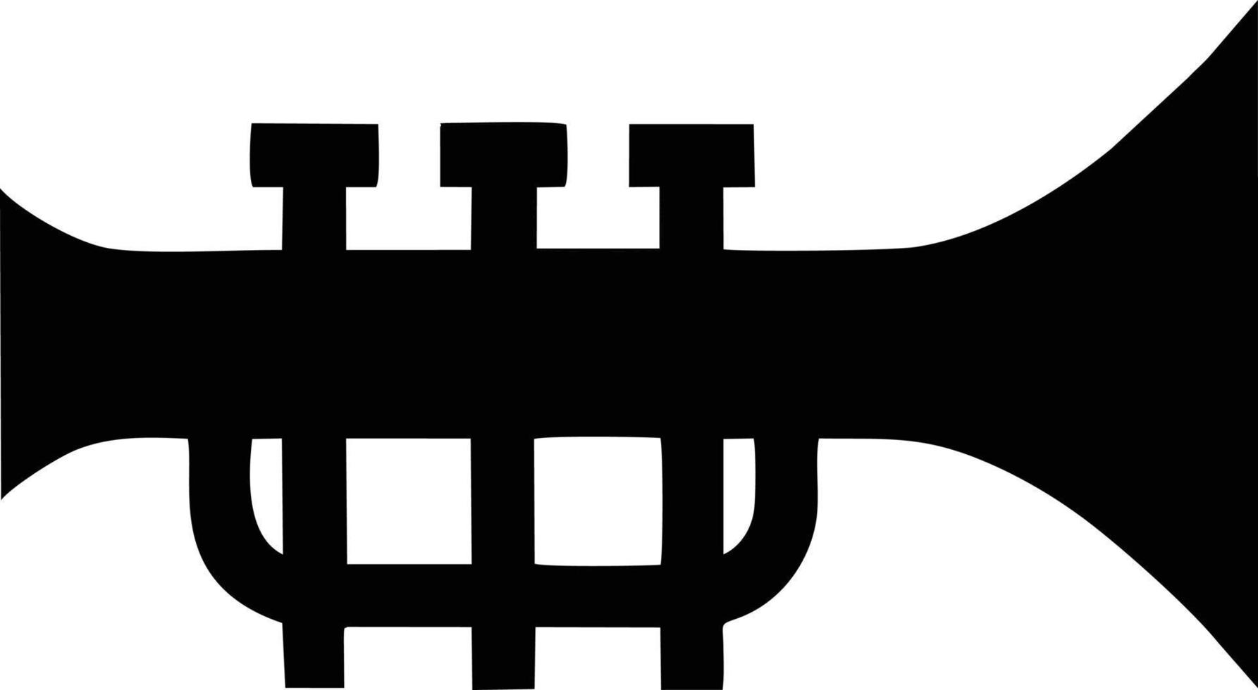 trumpet instrument ikon symbol design vektor bild. illustration av musikalisk trumpet horn vektor design bild. eps 10