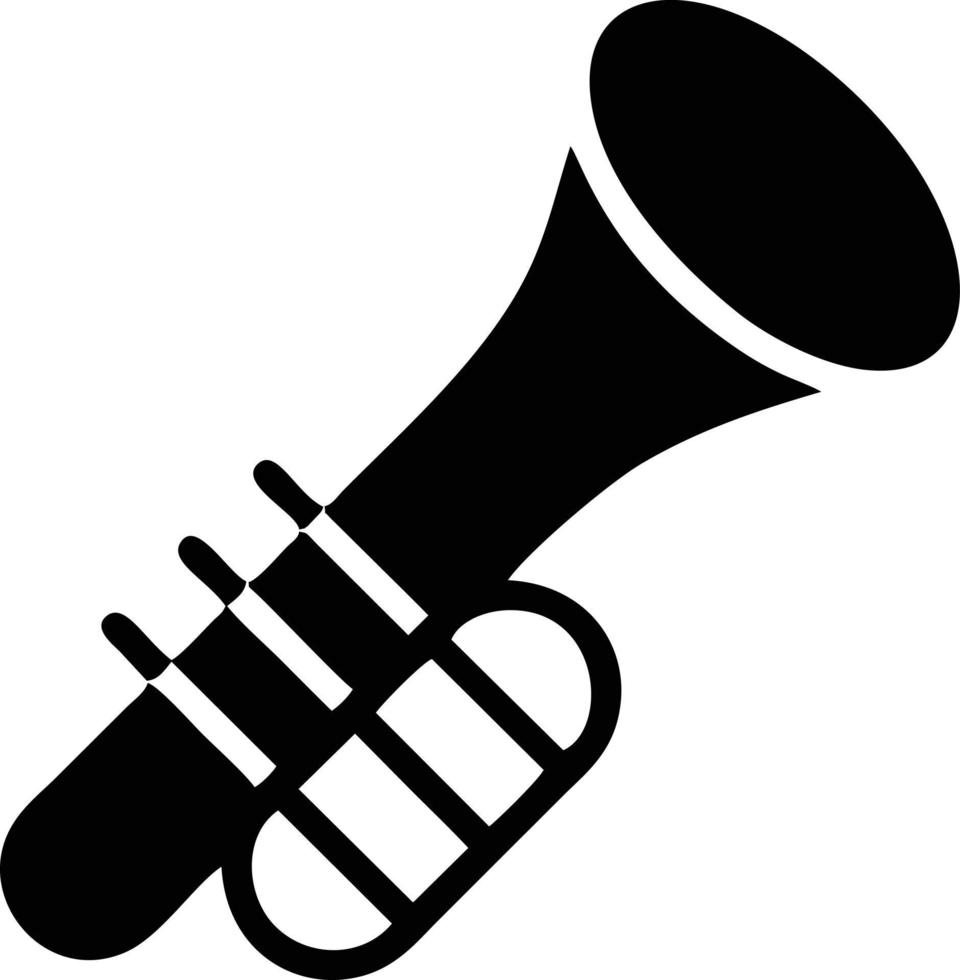 trumpet instrument ikon symbol design vektor bild. illustration av musikalisk trumpet horn vektor design bild. eps 10