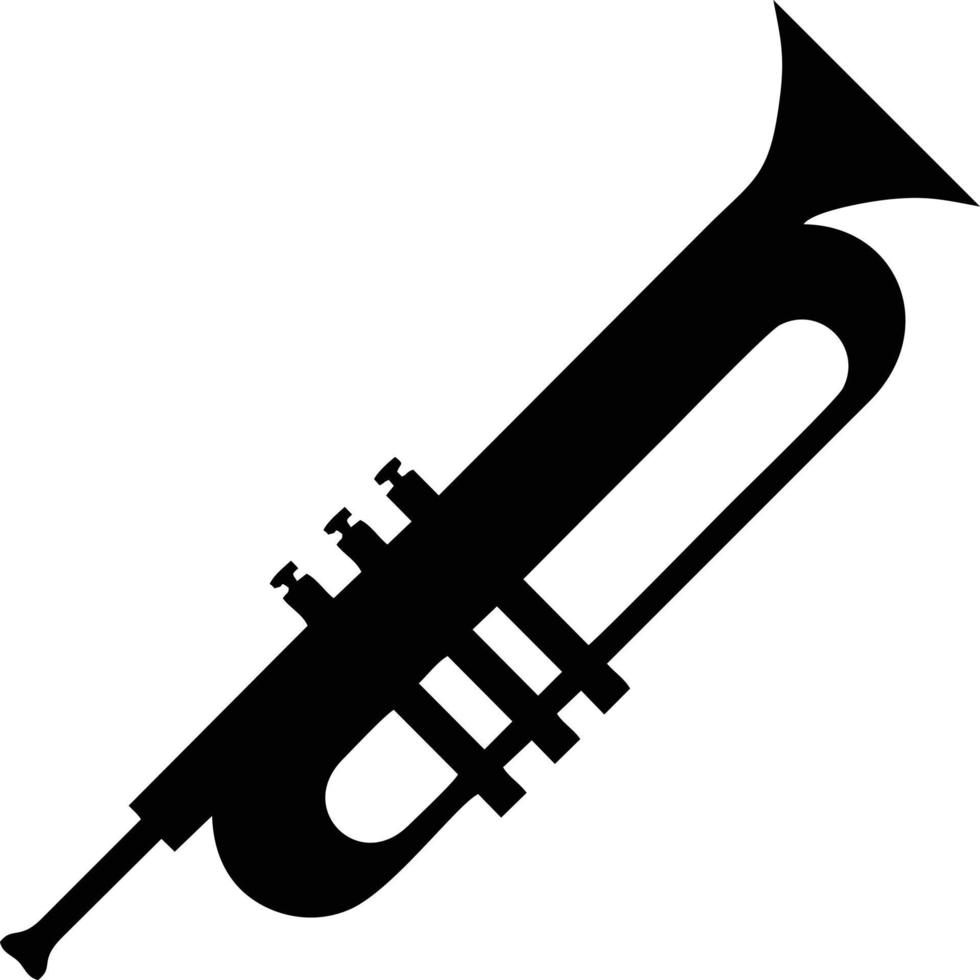 trumpet instrument ikon symbol design vektor bild. illustration av musikalisk trumpet horn vektor design bild. eps 10