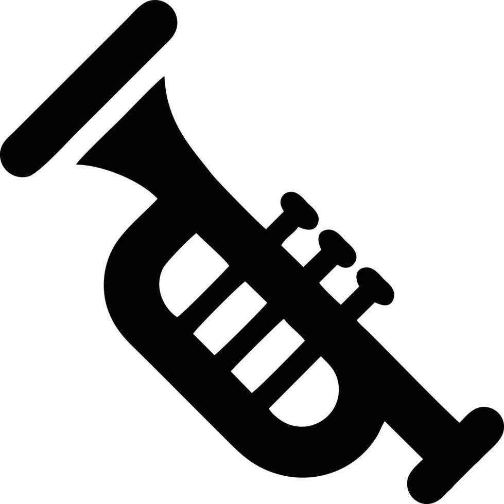 trumpet instrument ikon symbol design vektor bild. illustration av musikalisk trumpet horn vektor design bild. eps 10