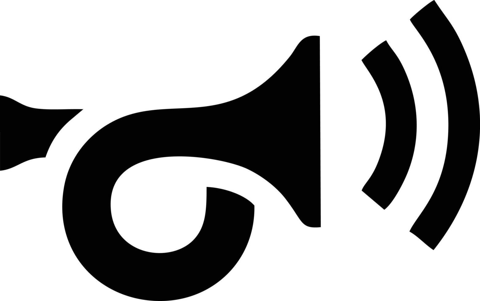 Trompete Instrument Symbol Symbol Design Vektor Bild. Illustration von Musical Trompete Horn Vektor Design Bild. eps 10