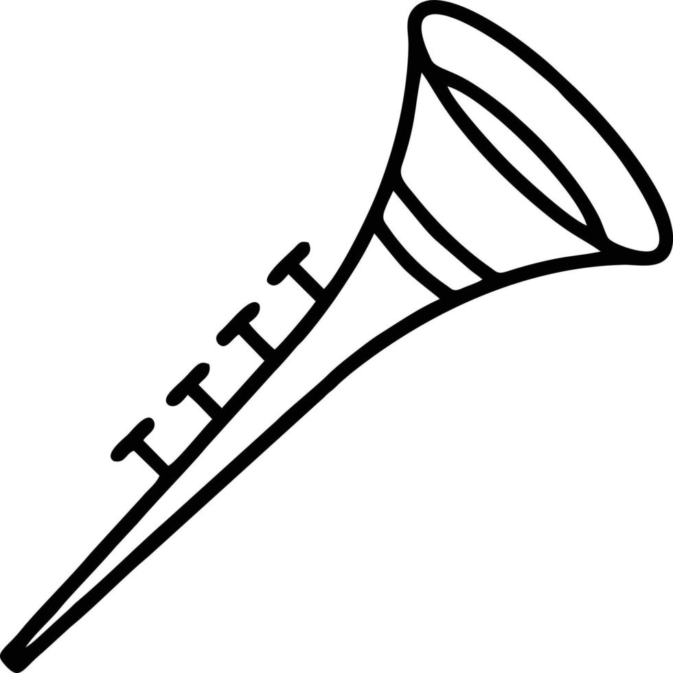 trumpet instrument ikon symbol design vektor bild. illustration av musikalisk trumpet horn vektor design bild. eps 10