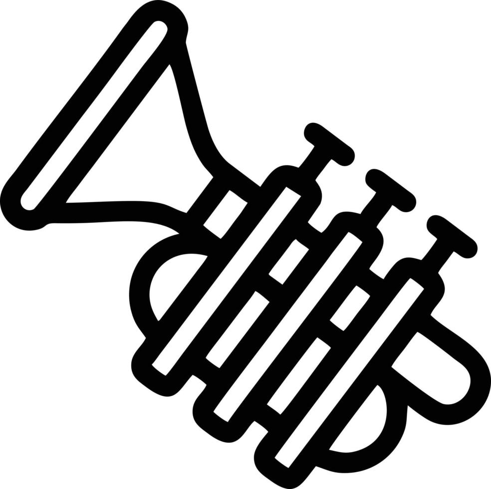 trumpet instrument ikon symbol design vektor bild. illustration av musikalisk trumpet horn vektor design bild. eps 10