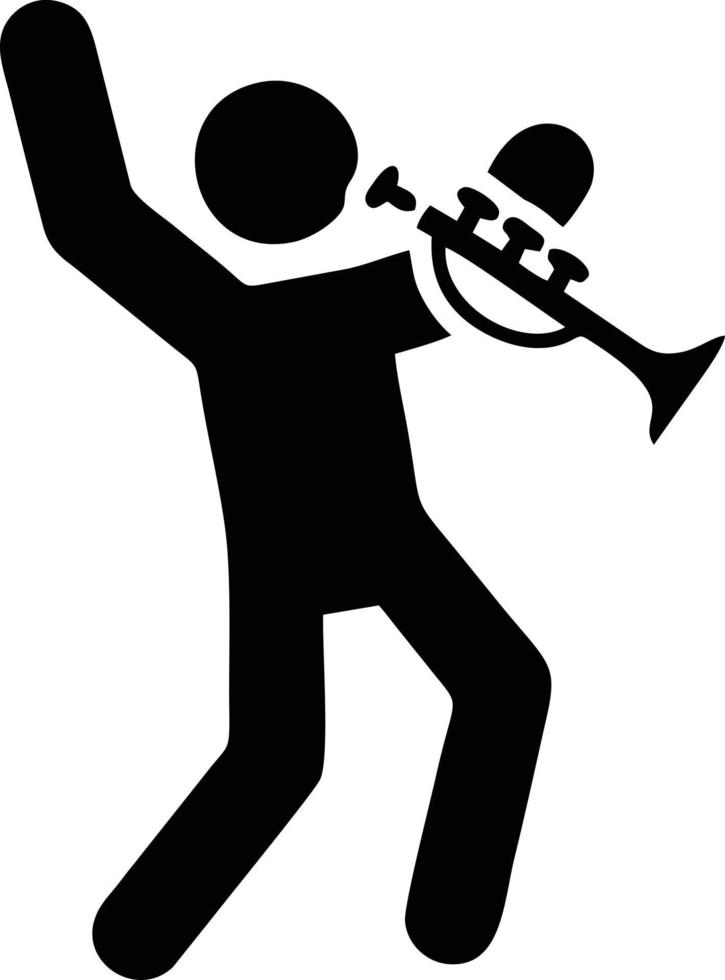 trumpet instrument ikon symbol design vektor bild. illustration av musikalisk trumpet horn vektor design bild. eps 10