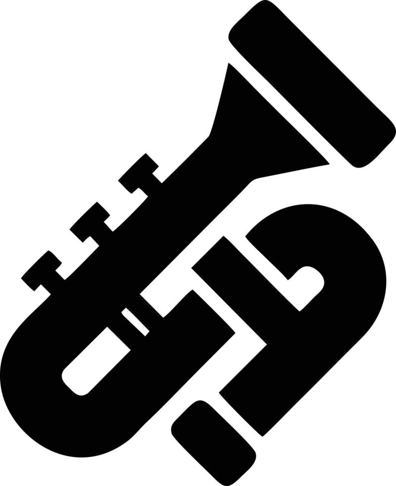 trumpet instrument ikon symbol design vektor bild. illustration av musikalisk trumpet horn vektor design bild. eps 10