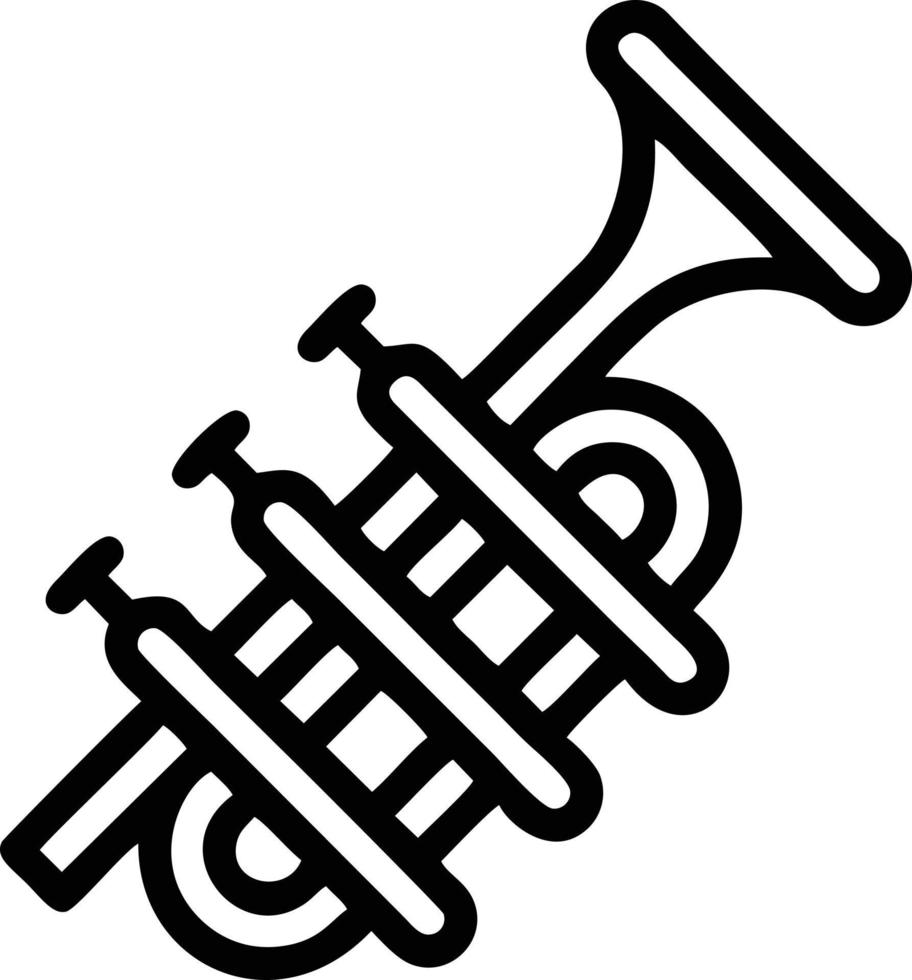 trumpet instrument ikon symbol design vektor bild. illustration av musikalisk trumpet horn vektor design bild. eps 10