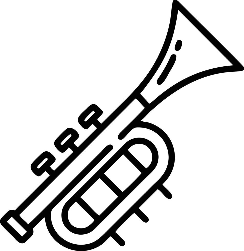 trumpet instrument ikon symbol design vektor bild. illustration av musikalisk trumpet horn vektor design bild. eps 10