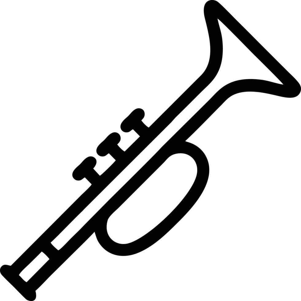 trumpet instrument ikon symbol design vektor bild. illustration av musikalisk trumpet horn vektor design bild. eps 10