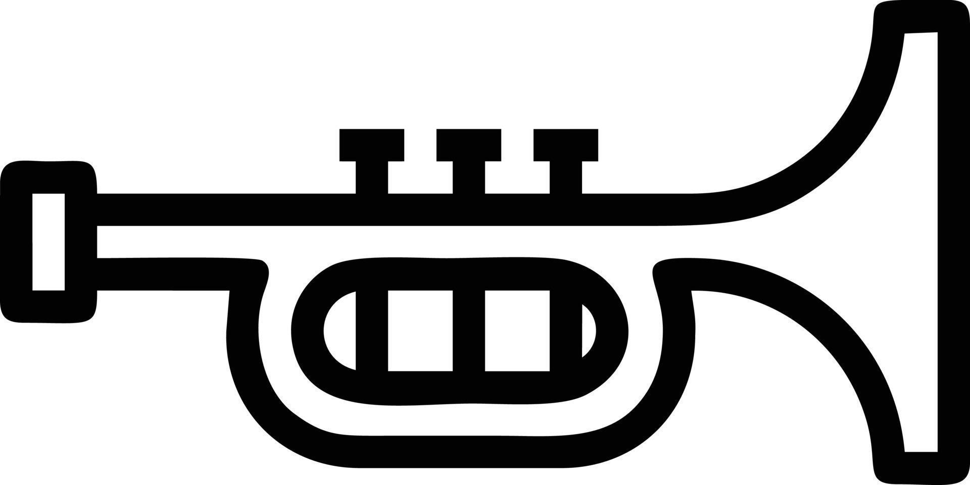 trumpet instrument ikon symbol design vektor bild. illustration av musikalisk trumpet horn vektor design bild. eps 10