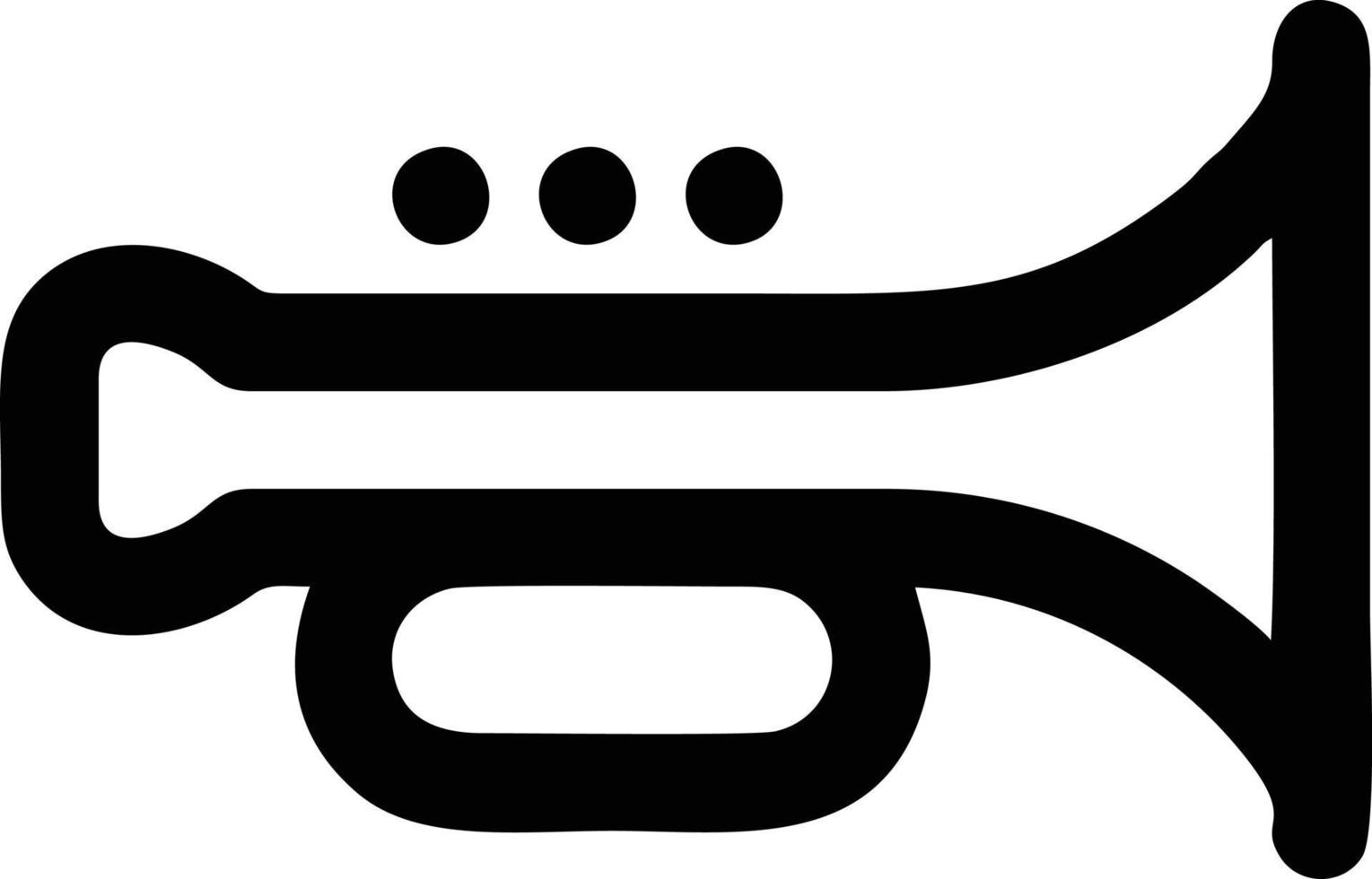 trumpet instrument ikon symbol design vektor bild. illustration av musikalisk trumpet horn vektor design bild. eps 10