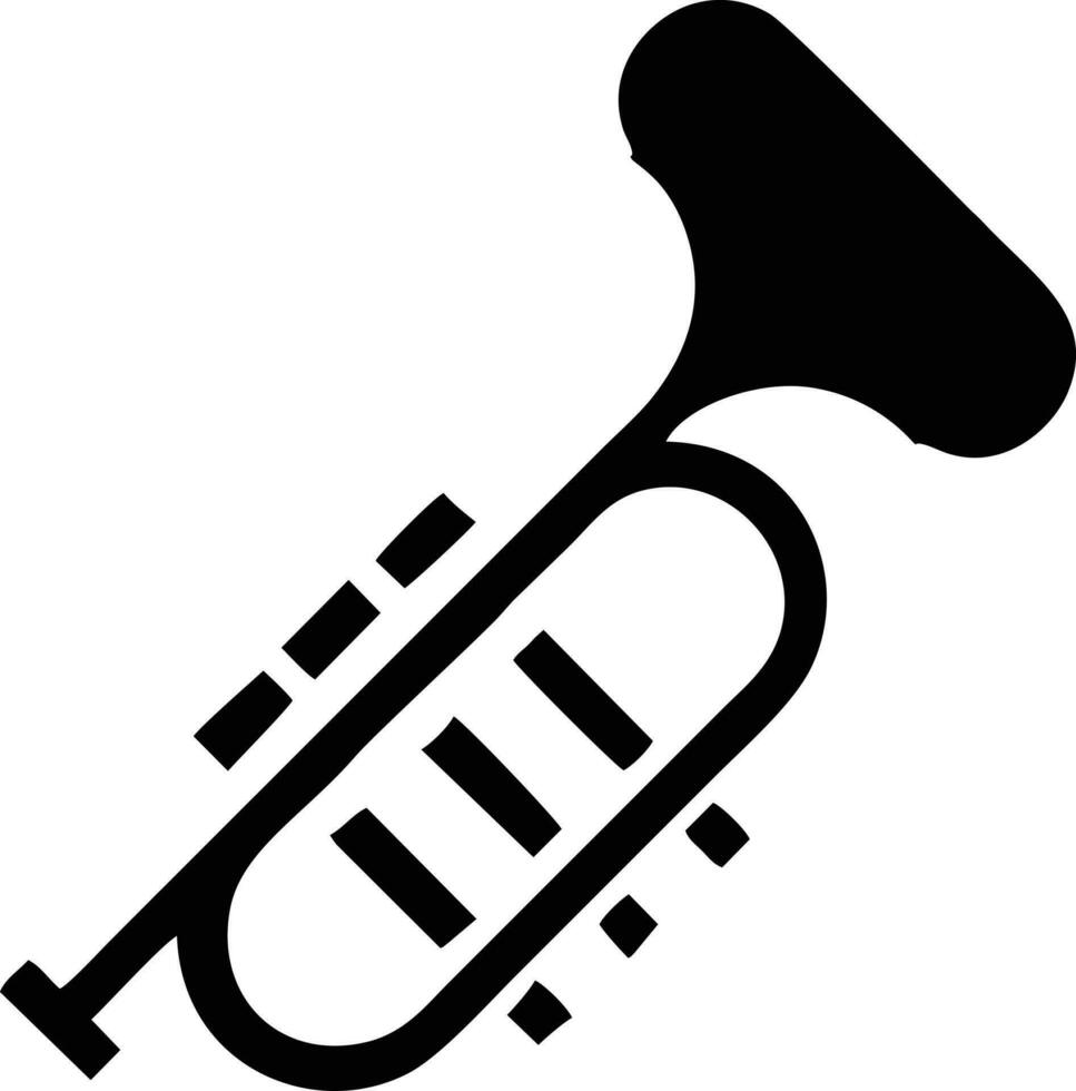 trumpet instrument ikon symbol design vektor bild. illustration av musikalisk trumpet horn vektor design bild. eps 10