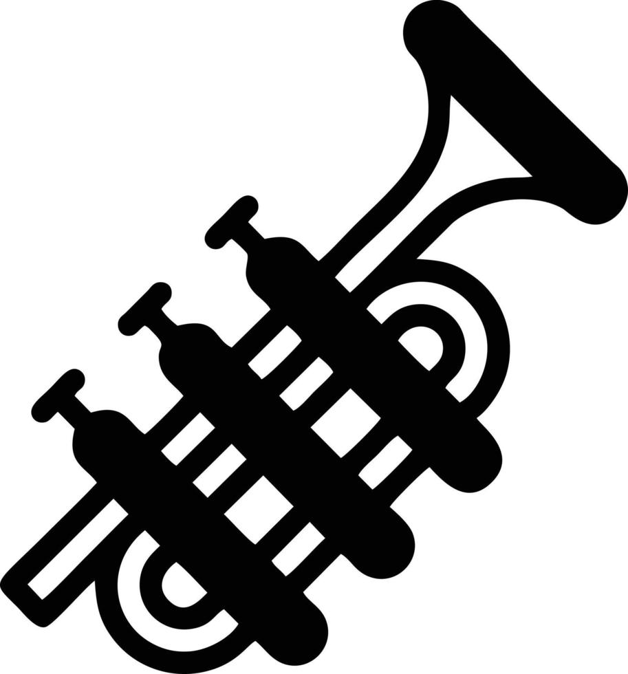 trumpet instrument ikon symbol design vektor bild. illustration av musikalisk trumpet horn vektor design bild. eps 10