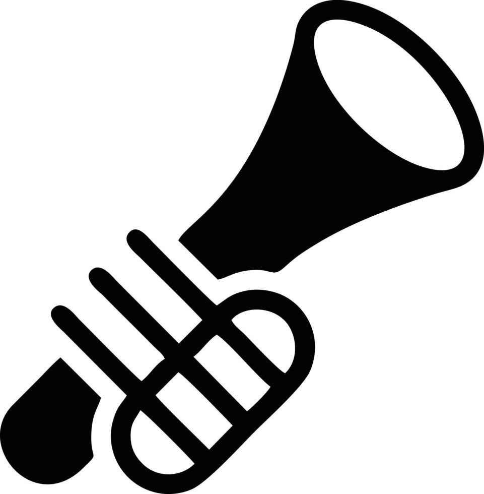 trumpet instrument ikon symbol design vektor bild. illustration av musikalisk trumpet horn vektor design bild. eps 10