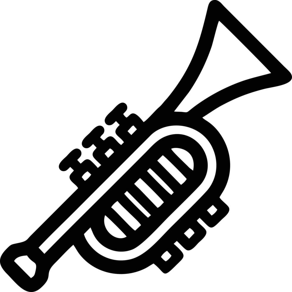 trumpet instrument ikon symbol design vektor bild. illustration av musikalisk trumpet horn vektor design bild. eps 10