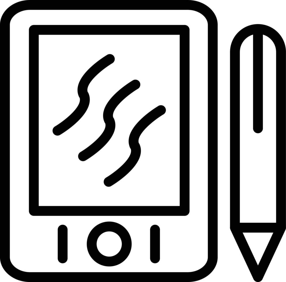 Vektor Design Grafik Tablette Symbol Stil