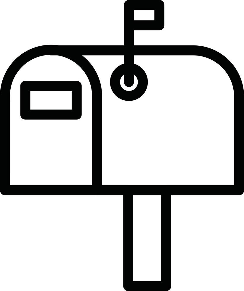 Vektor Design Briefkasten Symbol Stil