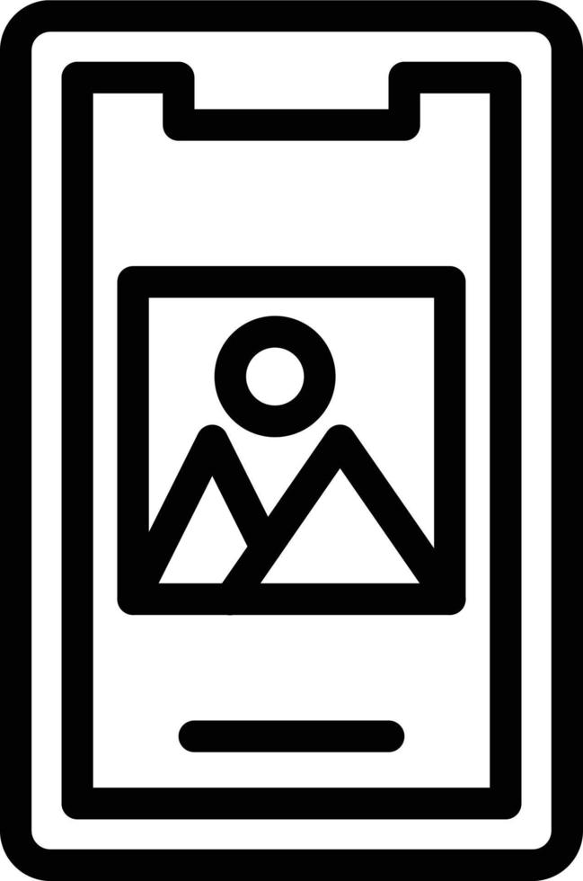 Vektor Design Handy, Mobiltelefon Bild Symbol Stil