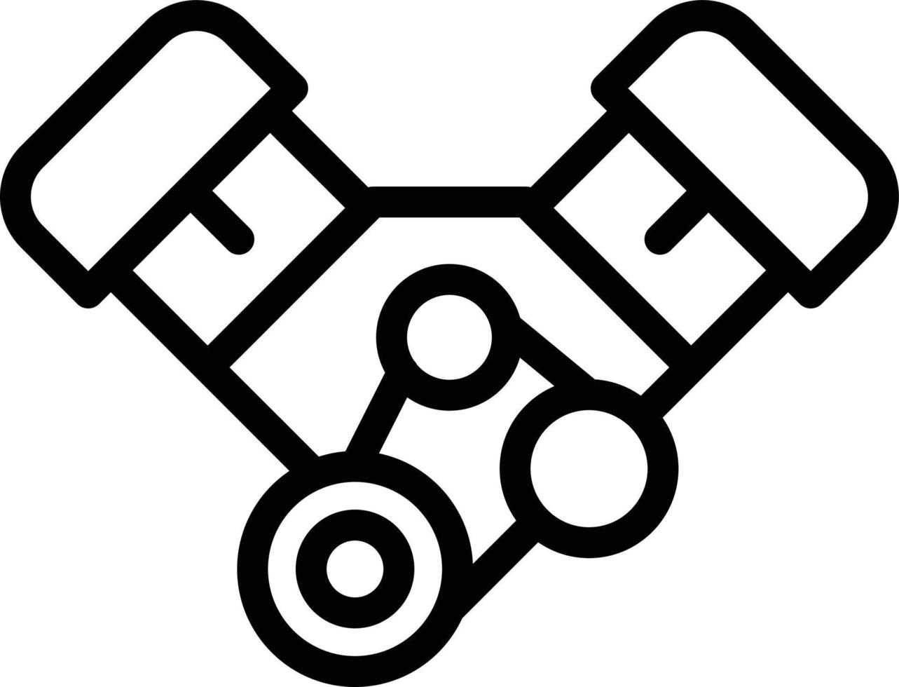 Vektor Design Motor Symbol Stil