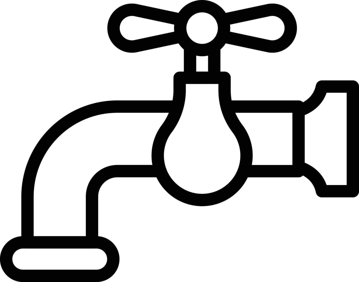 Vektor Design Wasser Zapfhahn Symbol Stil