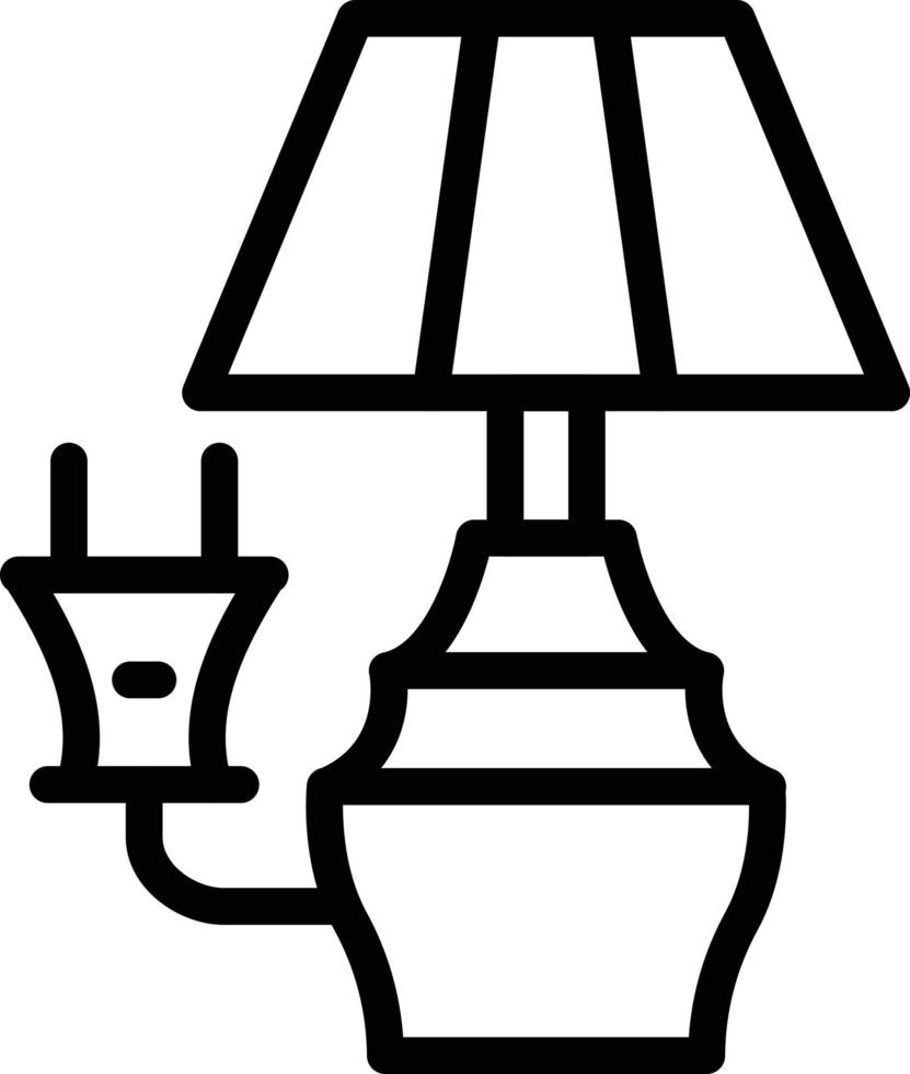 Vektor Design elektrisch Lampe Symbol Stil