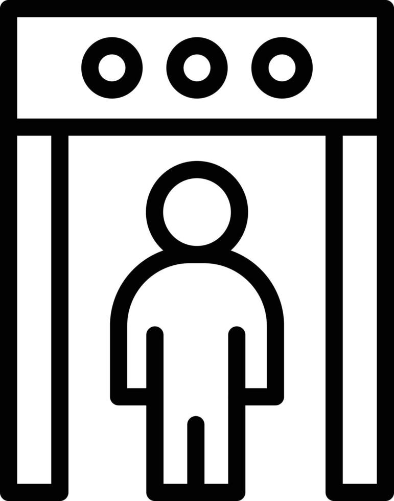 Vektor Design Körper Scanner Symbol Stil