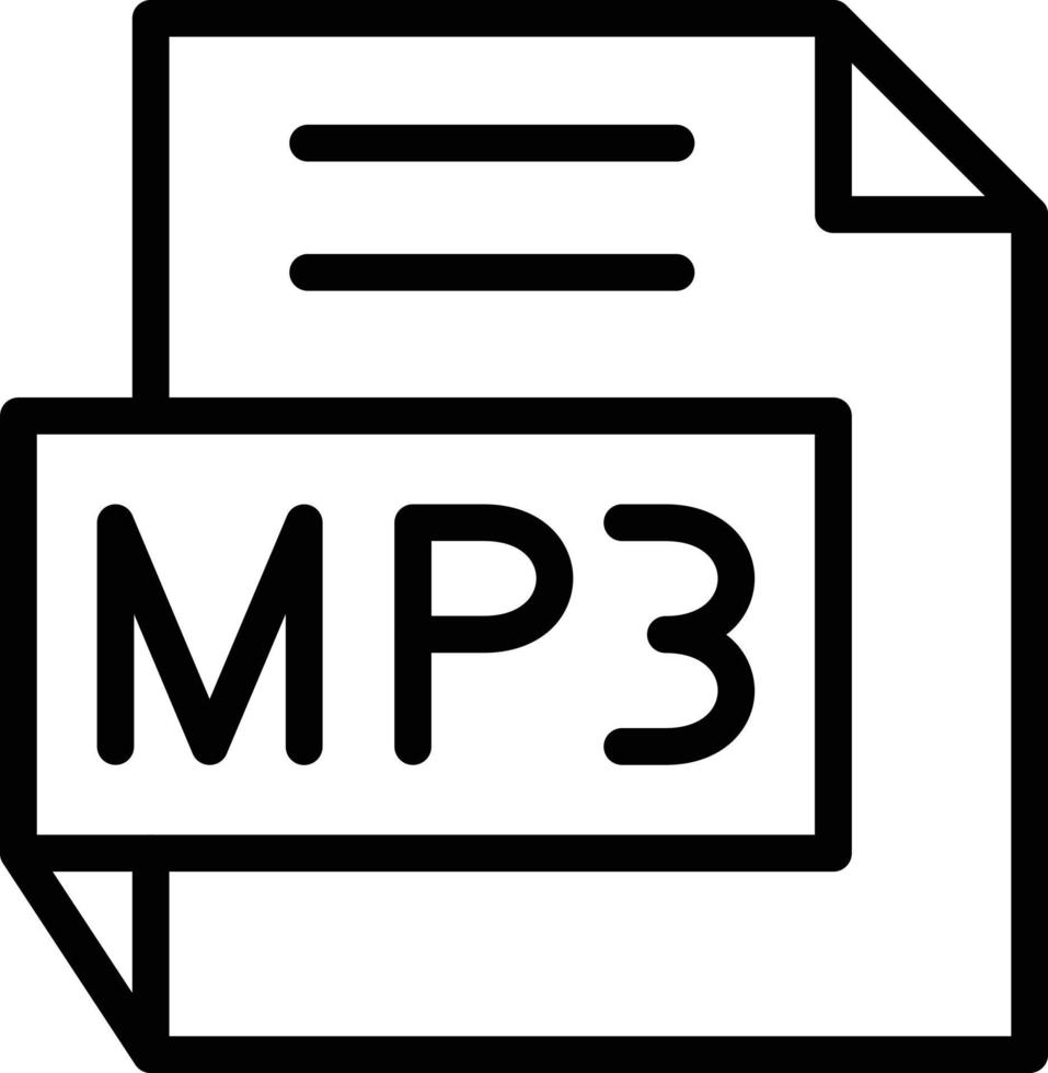 Vektor Design mp3 Symbol Stil