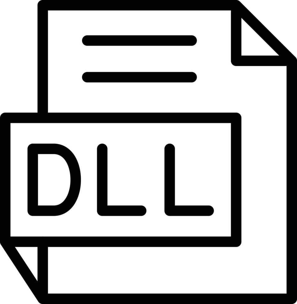 Vektor Design dll Symbol Stil