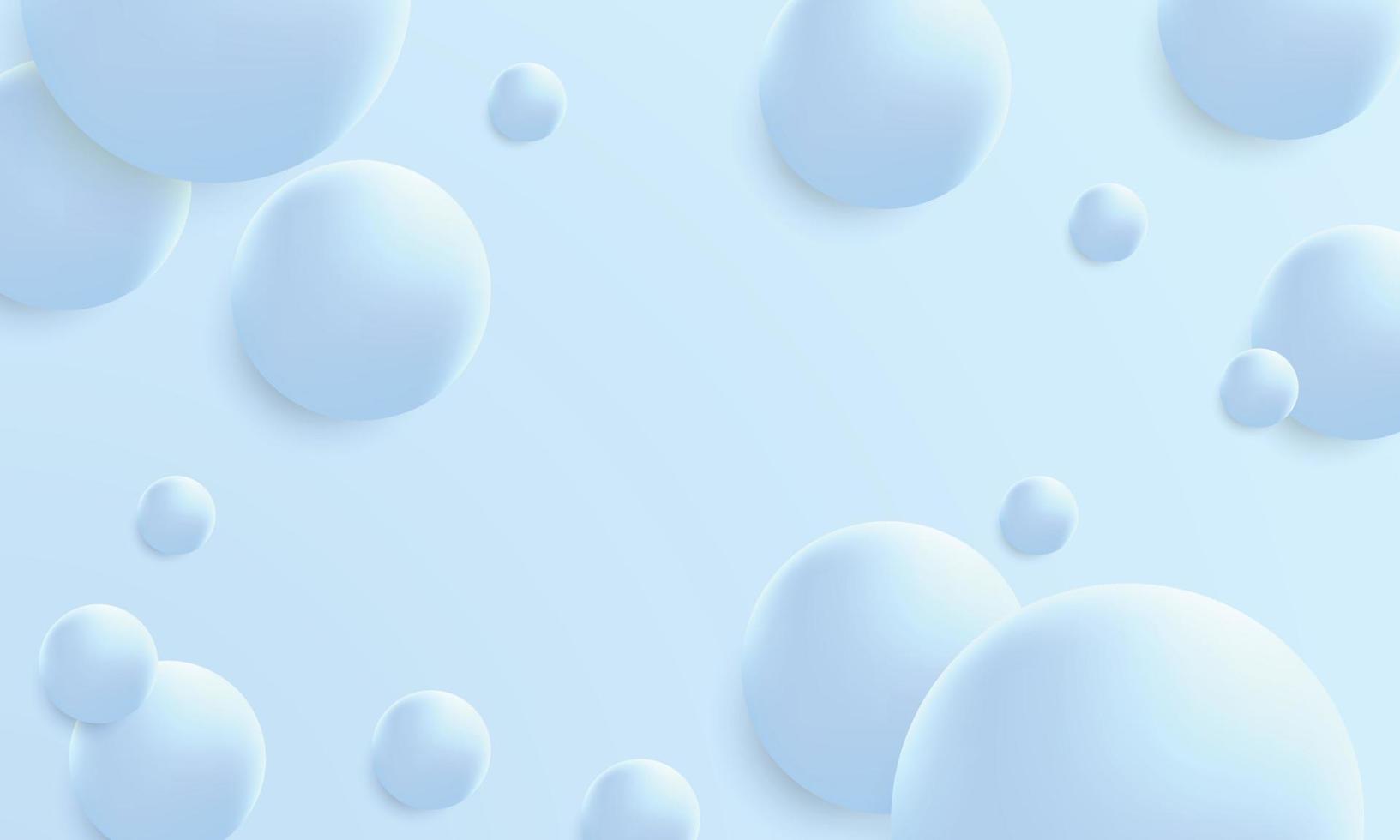 glänzend 3d Blau Kugel von Bälle Hintergrund. Blau Ball Textur Gradient Sammlung. realistisch Blau Hologramm Kugel Ball fliegend vektor