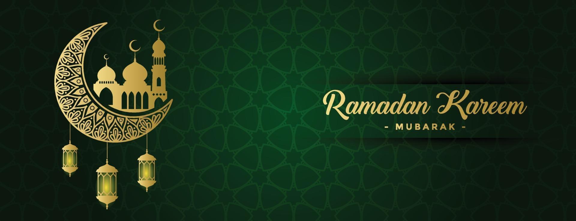 ramadan kareem banner bakgrundsmall vektor
