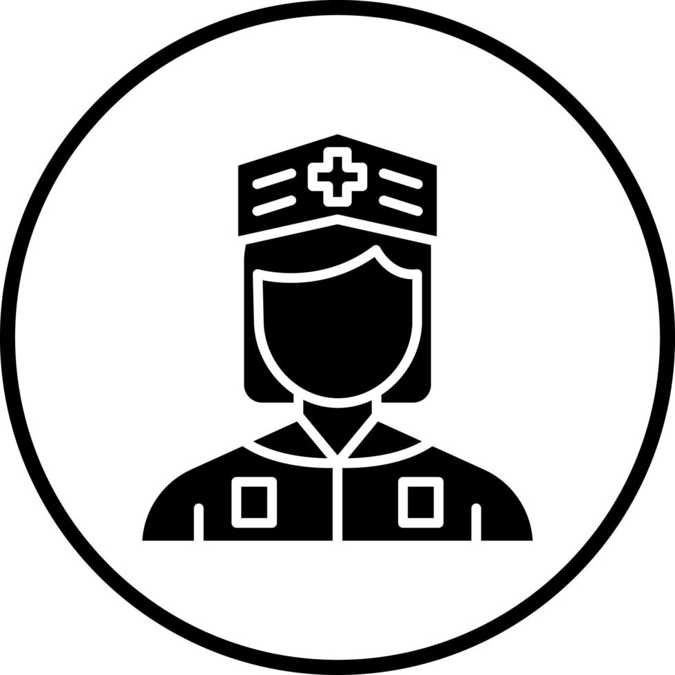 Vektor Design Krankenschwester Vektor Symbol Stil