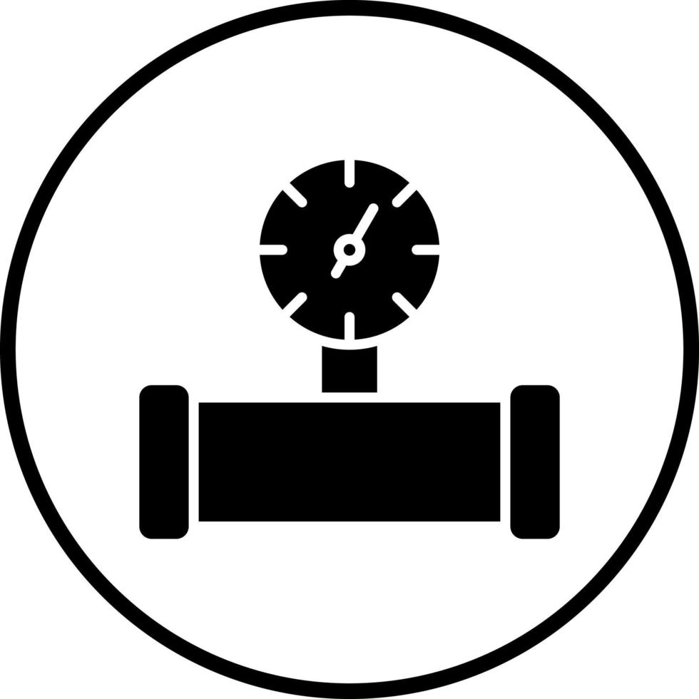 Vektor Design Wasser Meter Vektor Symbol Stil