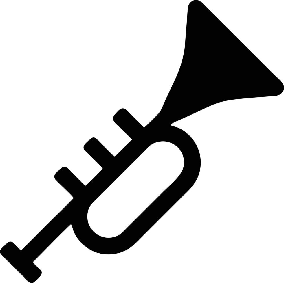 trumpet instrument ikon symbol design vektor bild. illustration av musikalisk trumpet horn vektor design bild. eps 10