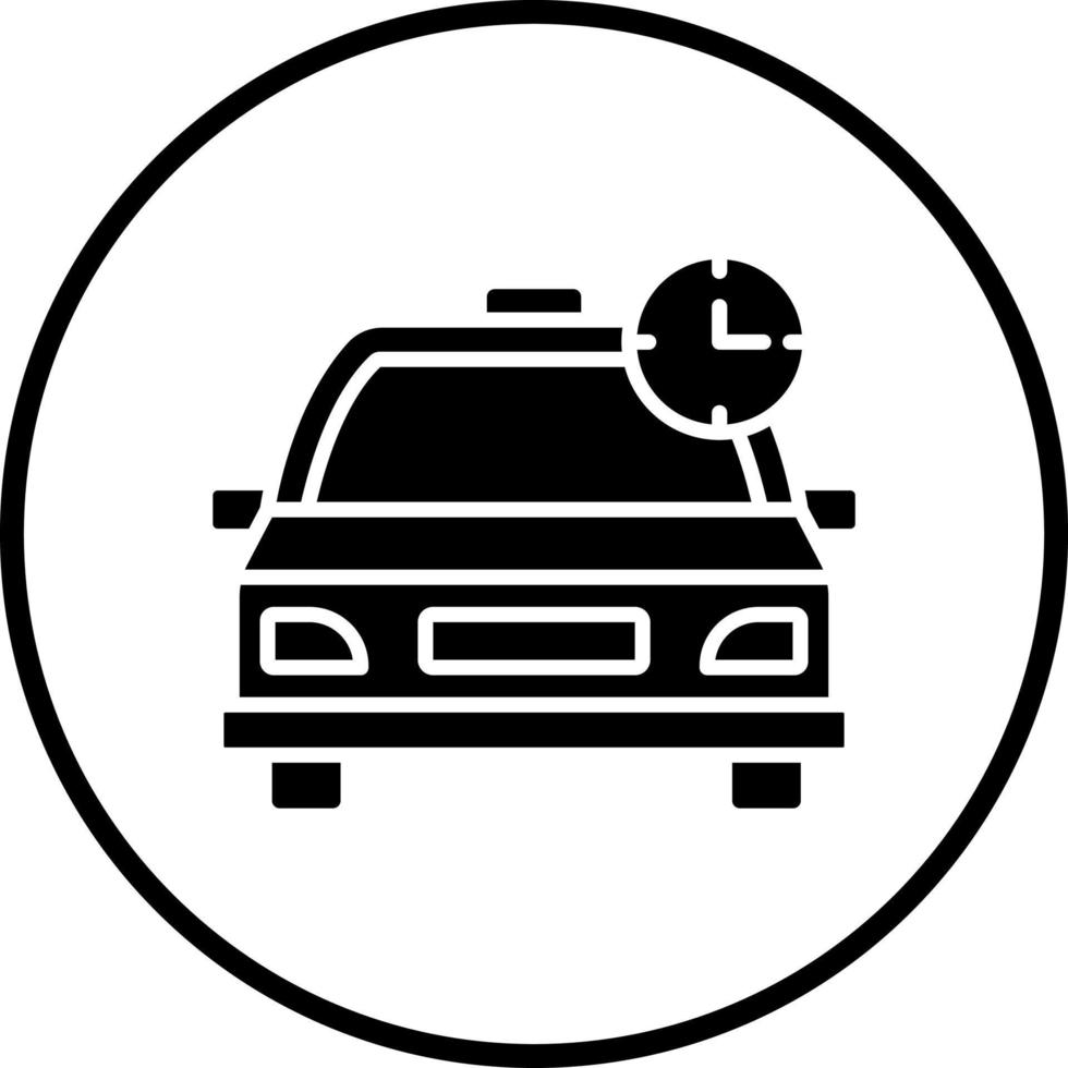 Vektor Design beschäftigt Taxi Vektor Symbol Stil