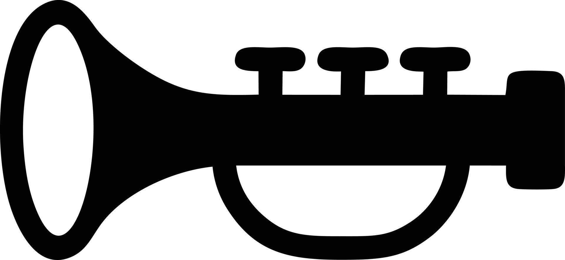 trumpet instrument ikon symbol design vektor bild. illustration av musikalisk trumpet horn vektor design bild. eps 10