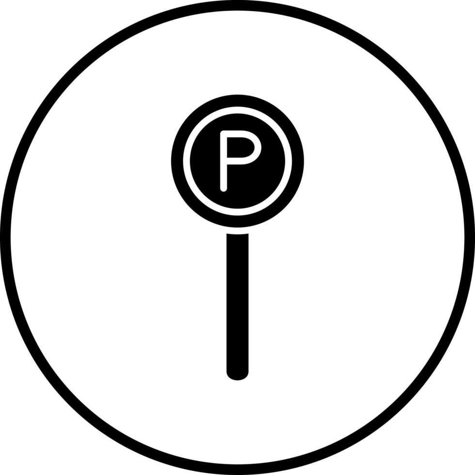 Vektor Design Parkplatz Vektor Symbol Stil