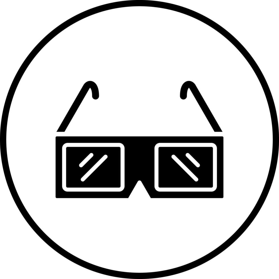 Vektor Design 3d Brille Vektor Symbol Stil