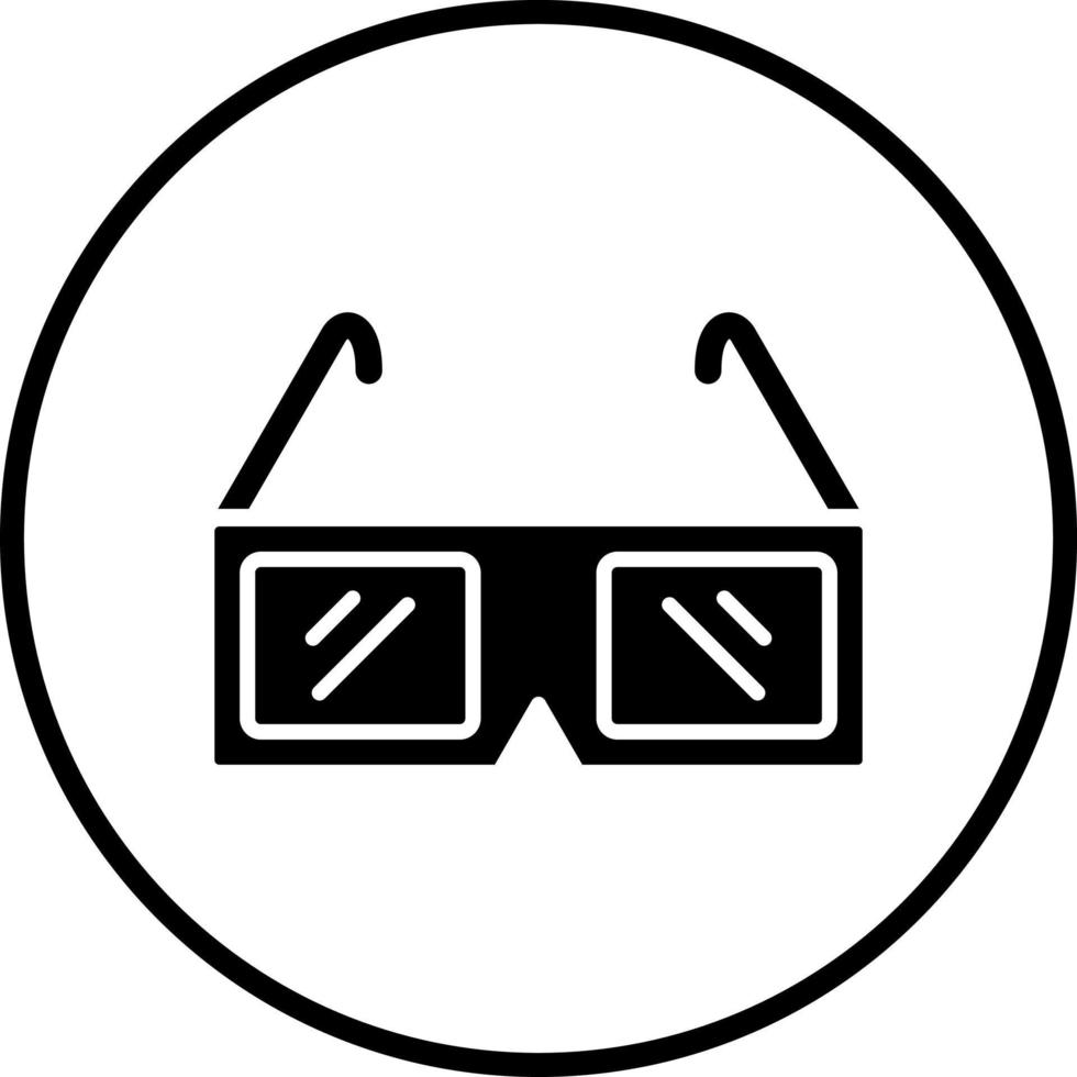 vektor design 3d glasögon vektor ikon stil