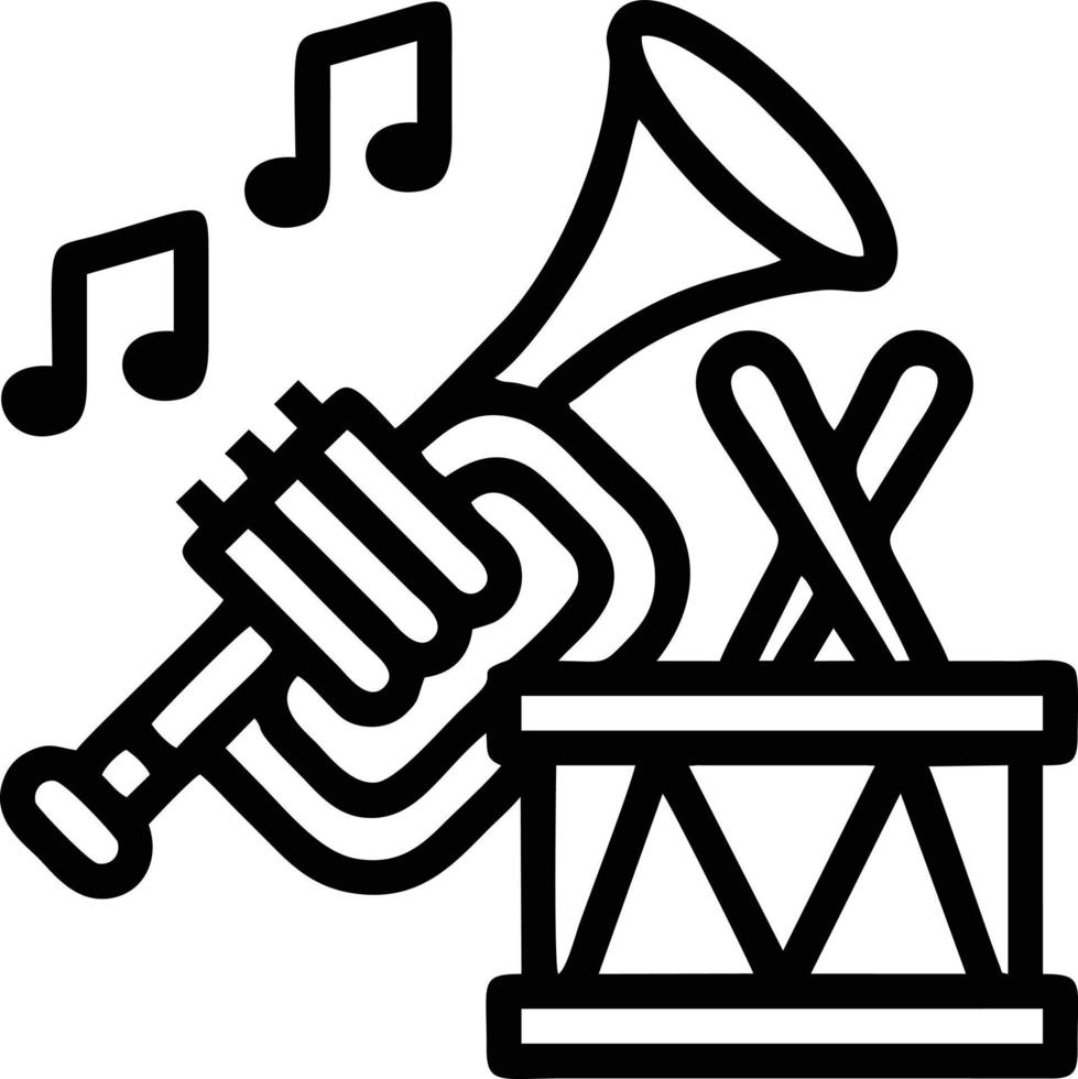 Trompete Instrument Symbol Symbol Design Vektor Bild. Illustration von Musical Trompete Horn Vektor Design Bild. eps 10