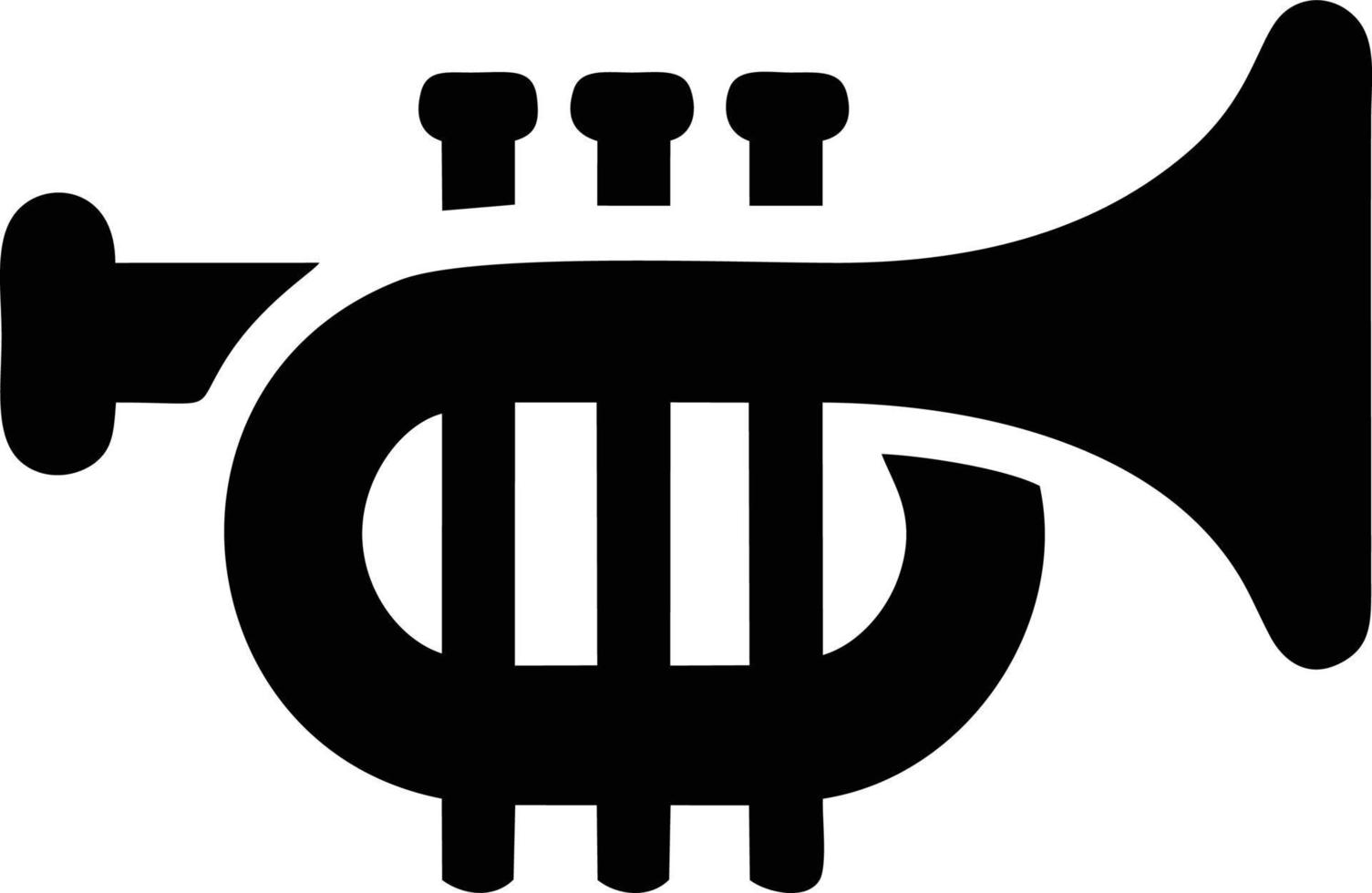 trumpet instrument ikon symbol design vektor bild. illustration av musikalisk trumpet horn vektor design bild. eps 10