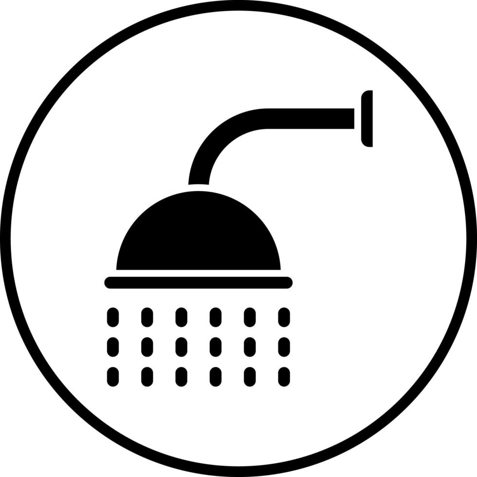 Vektor Design Dusche Kopf Vektor Symbol Stil